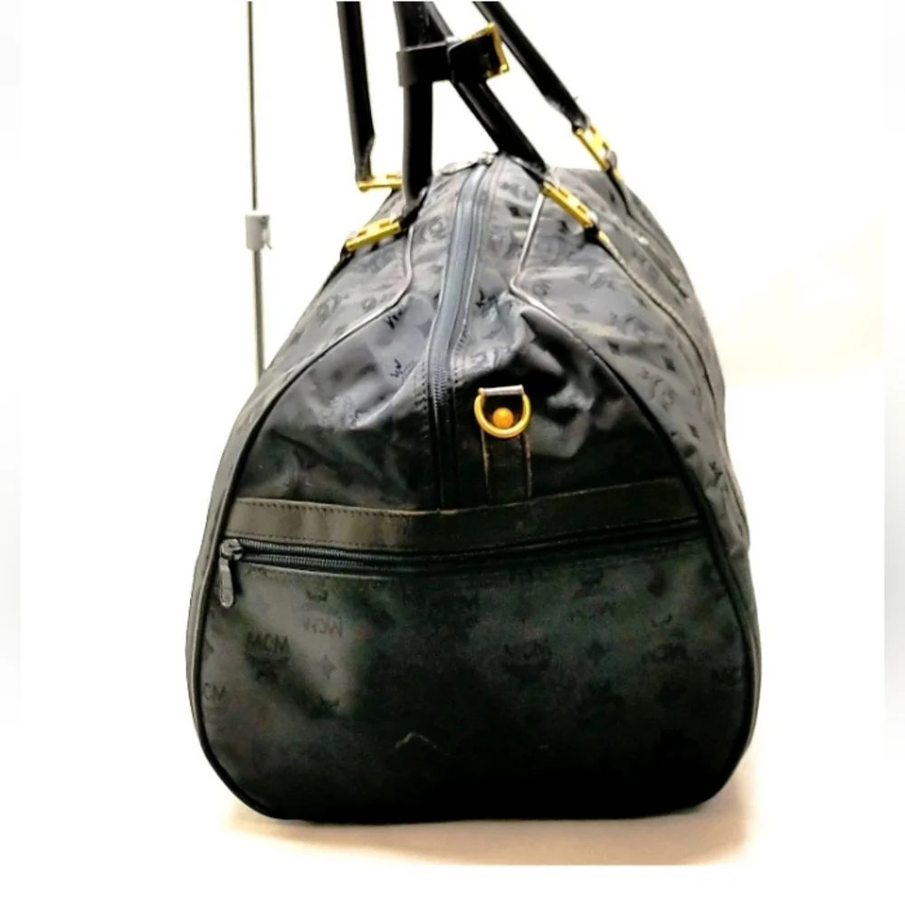 MCM 22" Ottomar Weekender Bag in Black Lairetos Jacquard - Picture 3 of 9